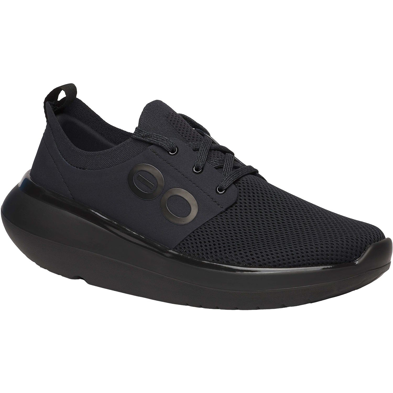 Womens Oofos Women's Oofos Oomy Stride Black/Black Synthetic Black/Black Synthetic
