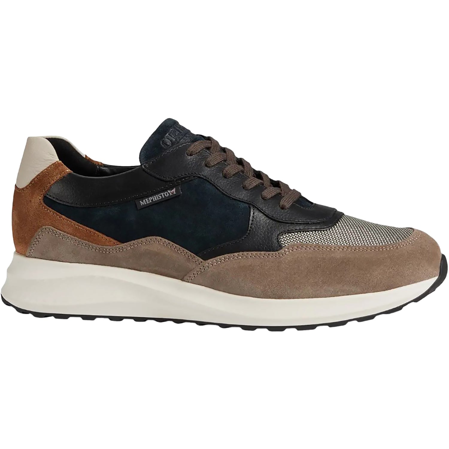 Mens Mephisto Men's Mephisto Driss Warm Grey/Black 3660-1550 Warm Grey/Black
