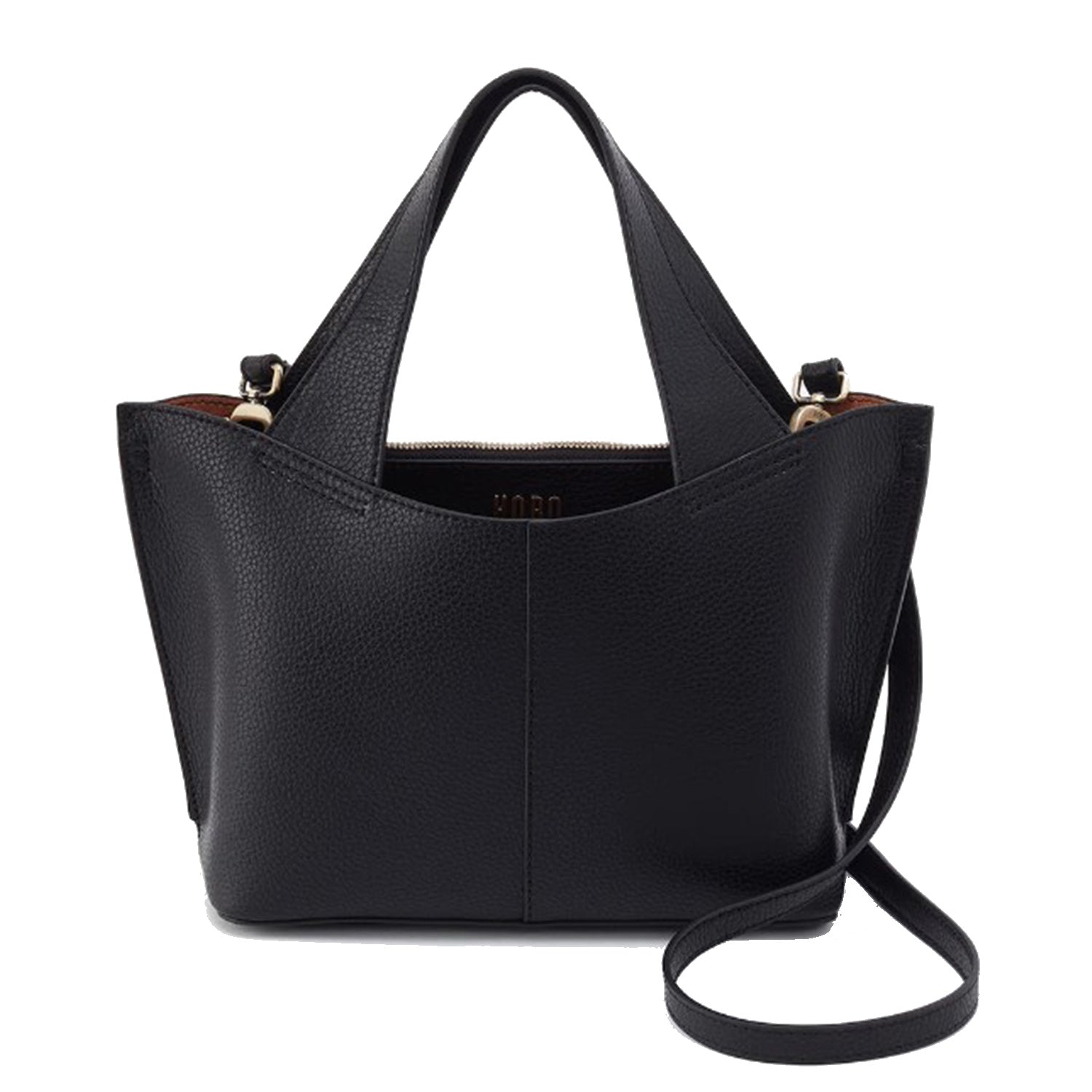 Womens Hobo Hobo International Vida Small Tote Micro Pebbled Black + Biscuit Micro Pebbled Black + Biscuit