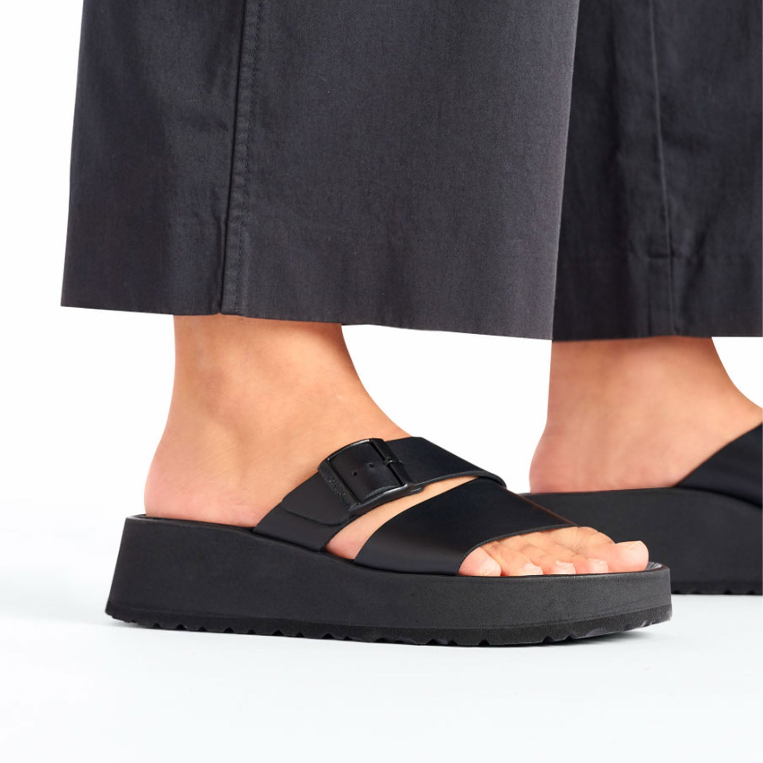 Womens Birkenstock Women's Birkenstock Papillio Almina Black Leather Black Leather