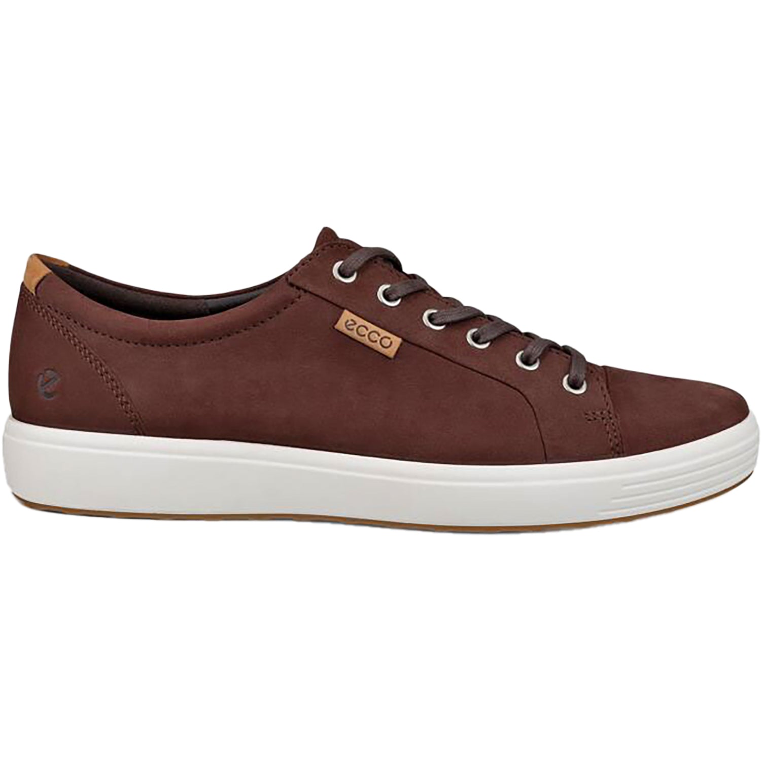 Mens Ecco Men's Ecco Soft 7 Sneaker Chocolate Nubuck Chocolate Nubuck