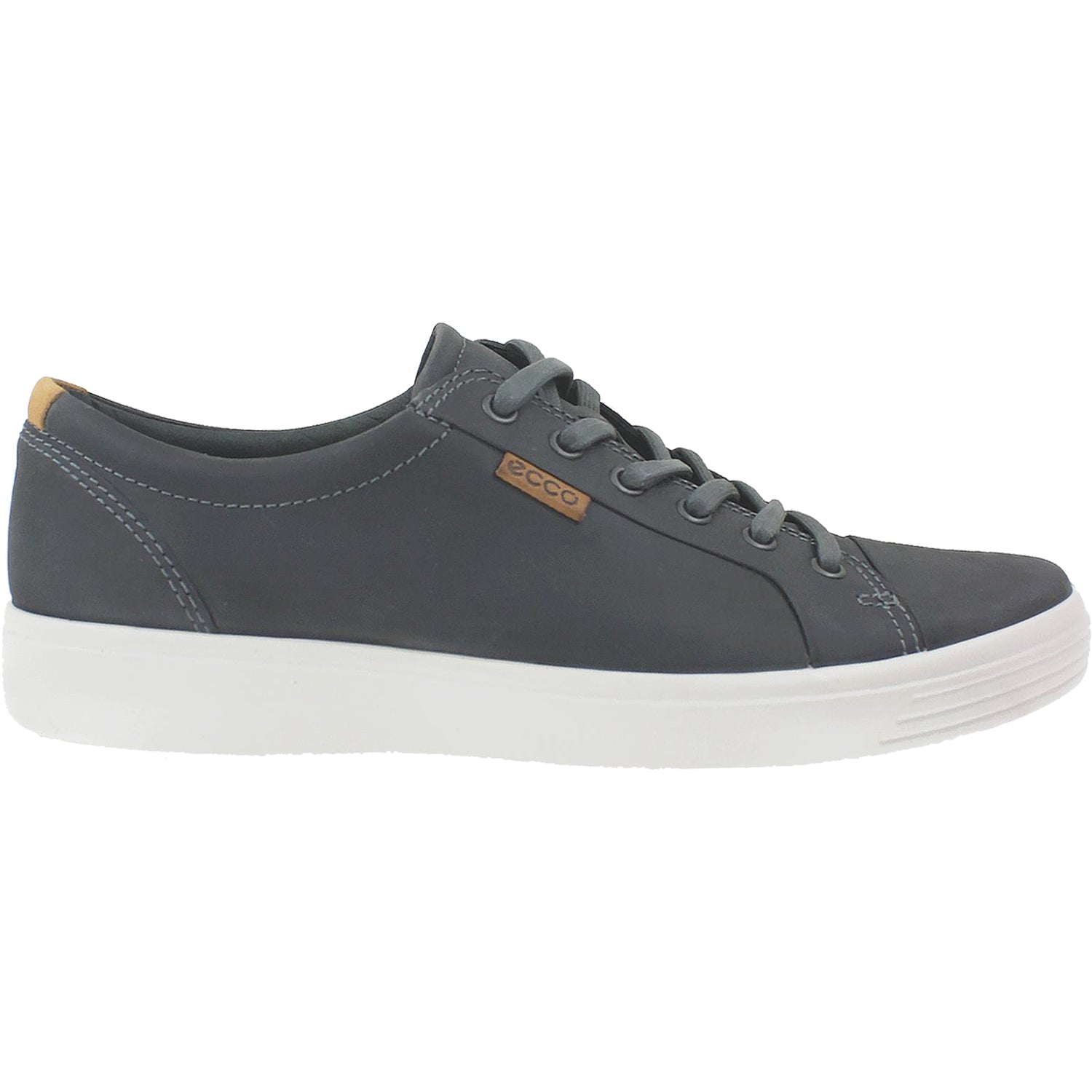 Mens Ecco Men's Ecco Soft 7 Sneaker Titanium Nubuck Titanium Nubuck