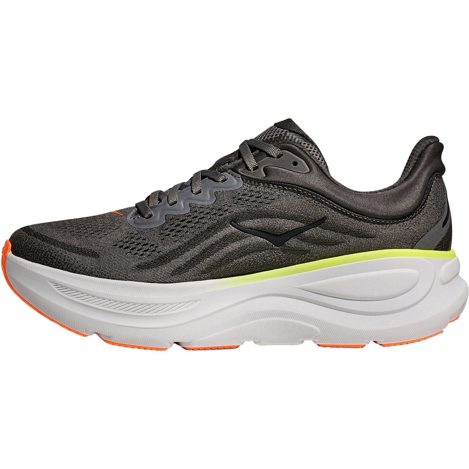 Mens Hoka one one Men's Hoka Bondi 9 Asphalt Grey/Gravel Mesh Asphalt Grey/Gravel Mesh