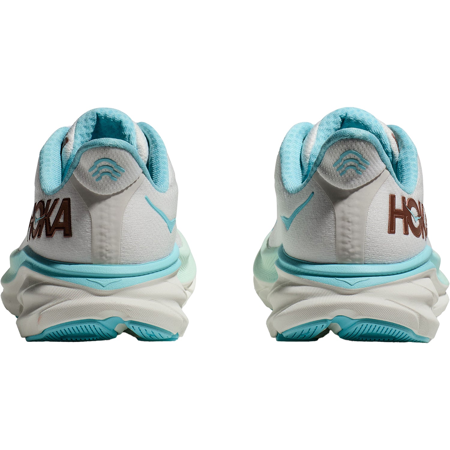 Womens Hoka one one Women's Hoka Clifton 9 Frost/Rose Gold Mesh Frost/Rose Gold Mesh