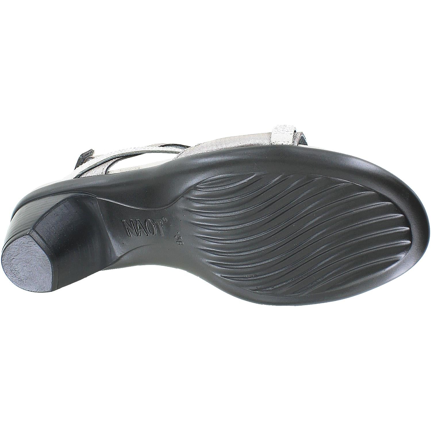Womens Naot Women's Naot Innovate Silver Threads Leather Silver Threads Leather