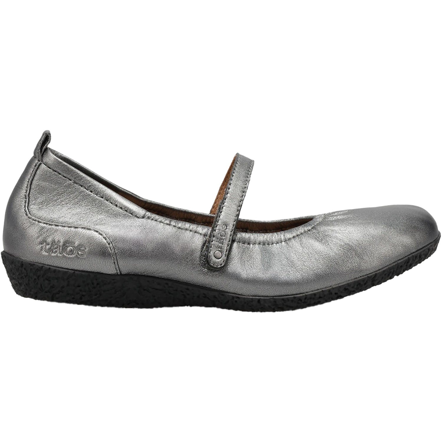 Womens Taos Women's Taos Babble Pewter Leather Pewter Leather