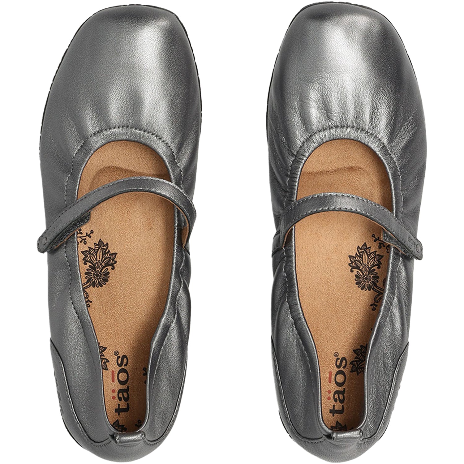 Womens Taos Women's Taos Babble Pewter Leather Pewter Leather