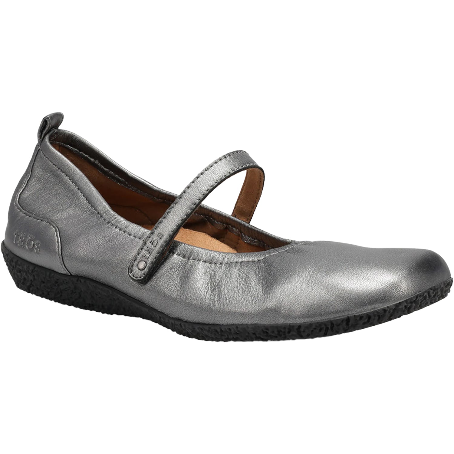 Womens Taos Women's Taos Babble Pewter Leather Pewter Leather