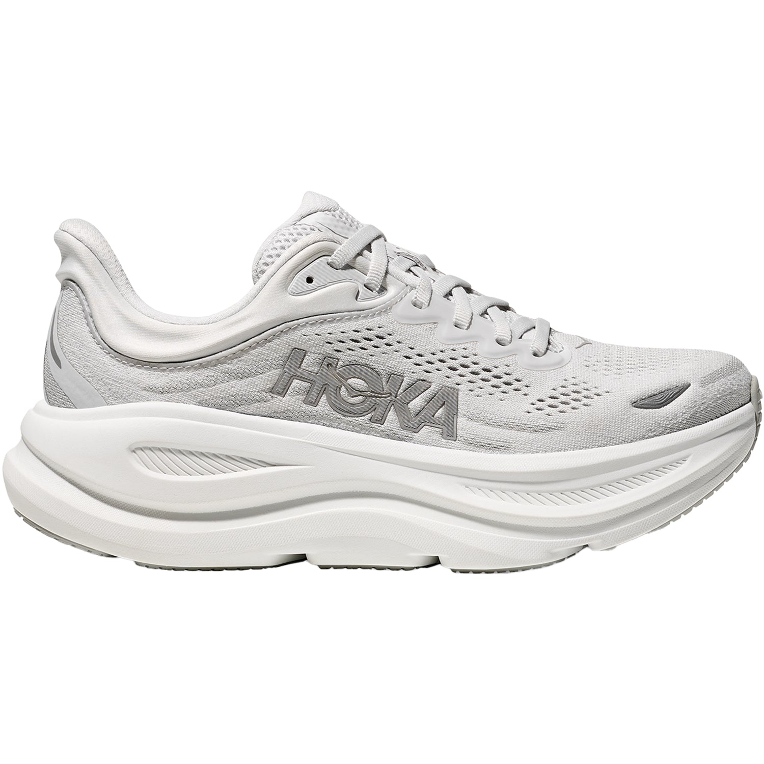 Womens Hoka one one Women's Hoka Bondi 9 Stardust/Silver Stardust/Silver
