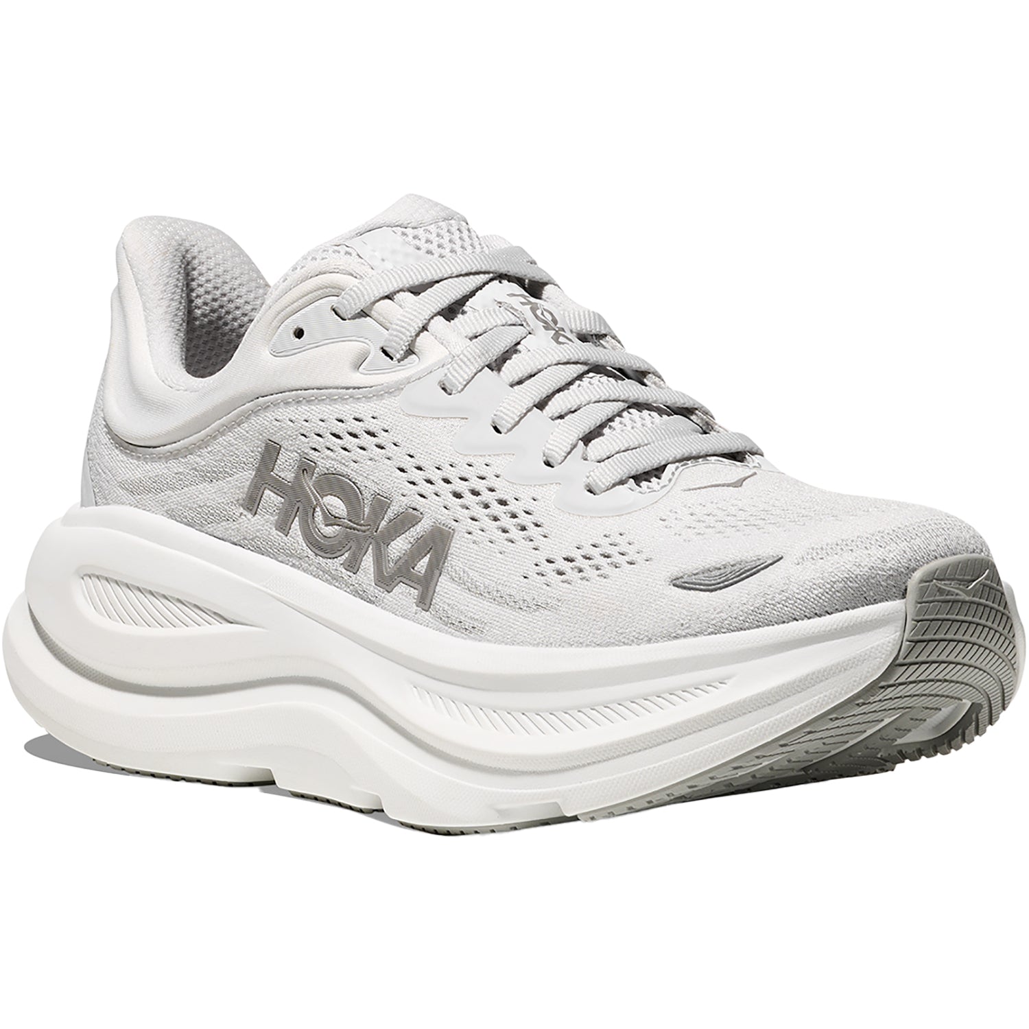 Womens Hoka one one Women's Hoka Bondi 9 Stardust/Silver Stardust/Silver