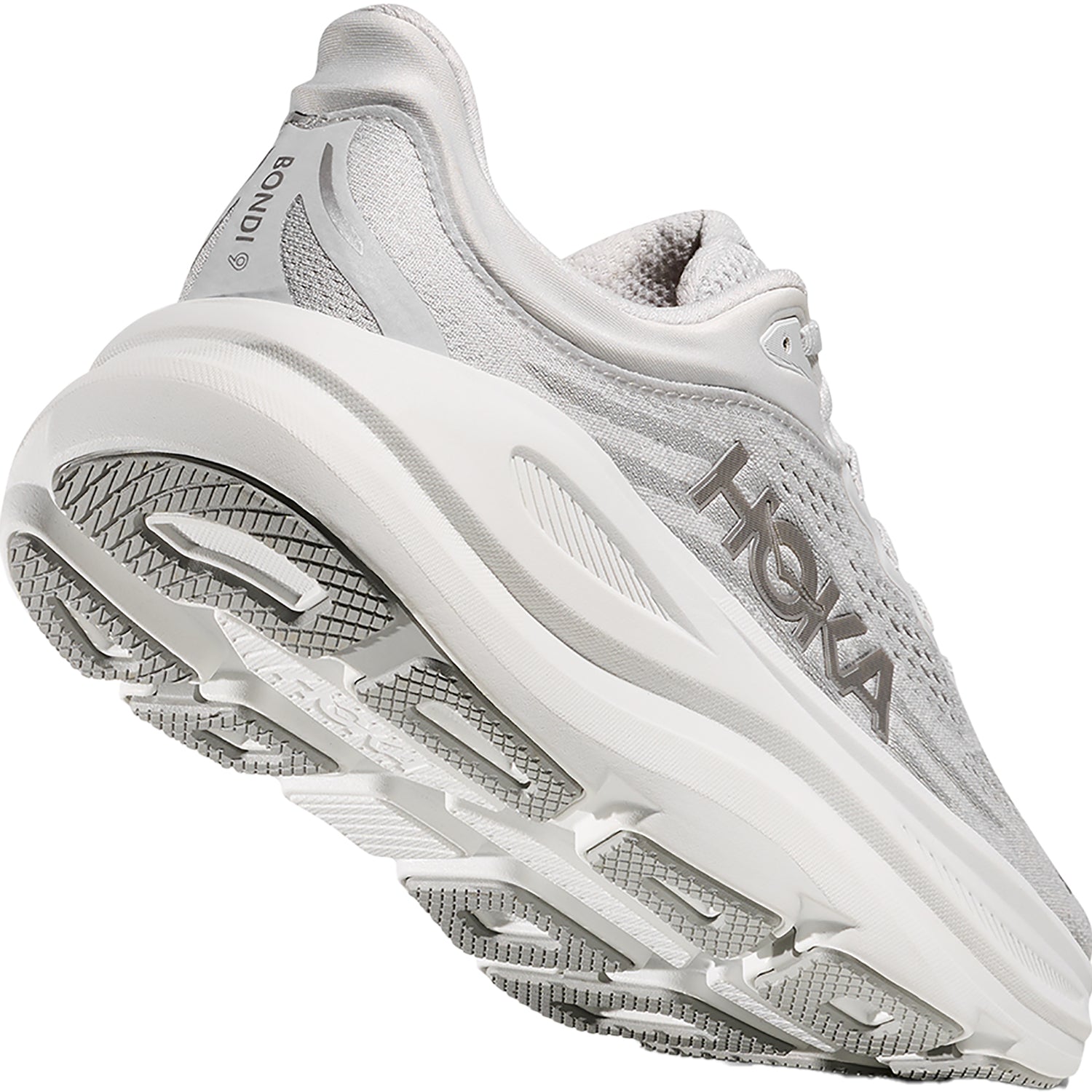 Womens Hoka one one Women's Hoka Bondi 9 Stardust/Silver Stardust/Silver