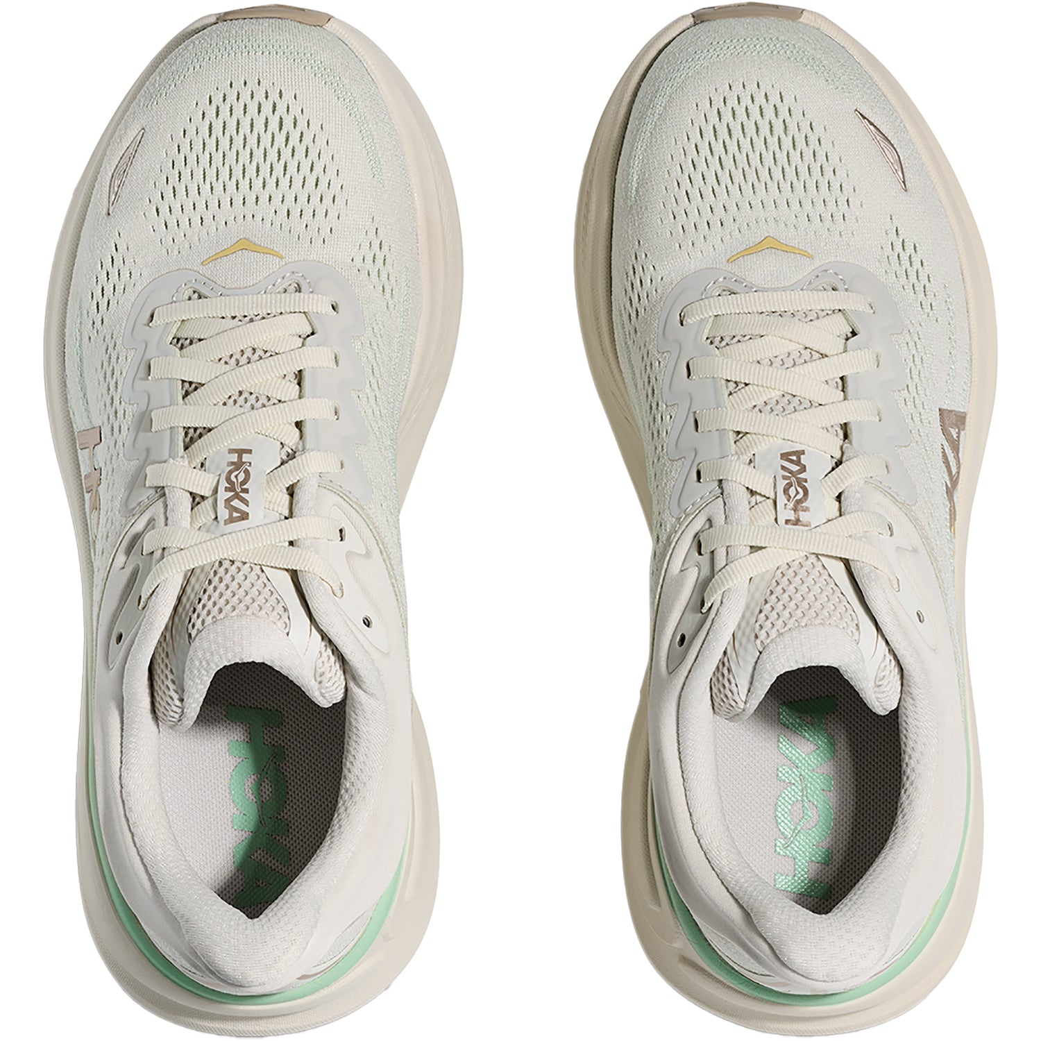 Womens Hoka one one Women's Bondi 9 Truffle Salt/Sea Glass Truffle Salt/Sea Glass