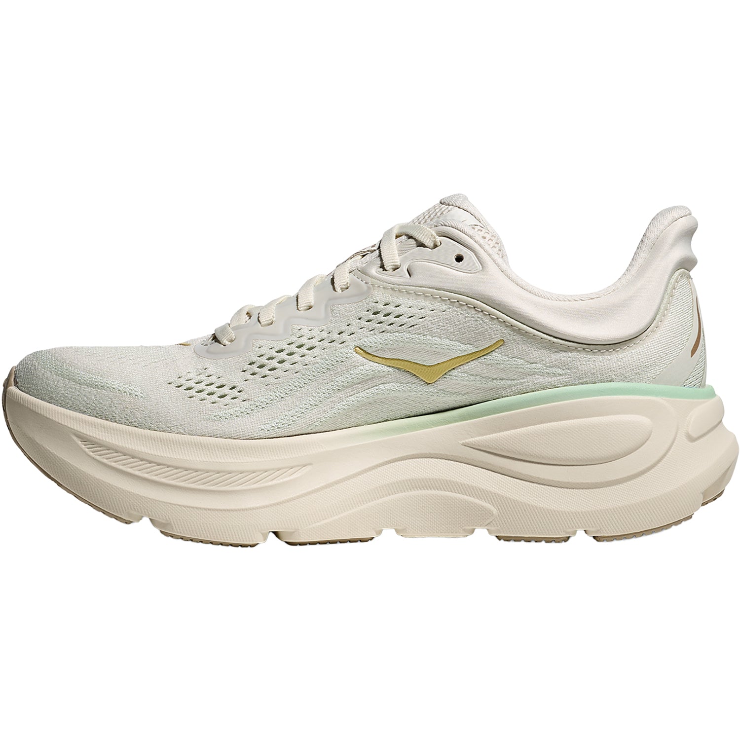 Womens Hoka one one Women's Bondi 9 Truffle Salt/Sea Glass Truffle Salt/Sea Glass