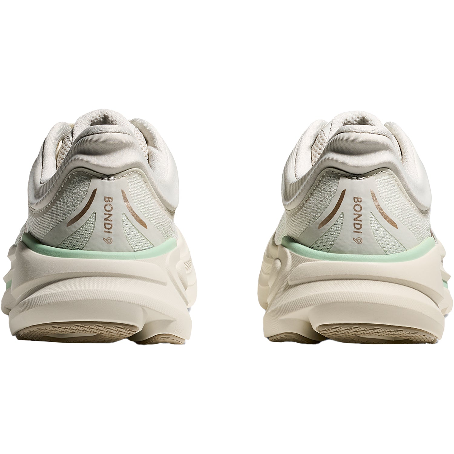 Womens Hoka one one Women's Bondi 9 Truffle Salt/Sea Glass Truffle Salt/Sea Glass