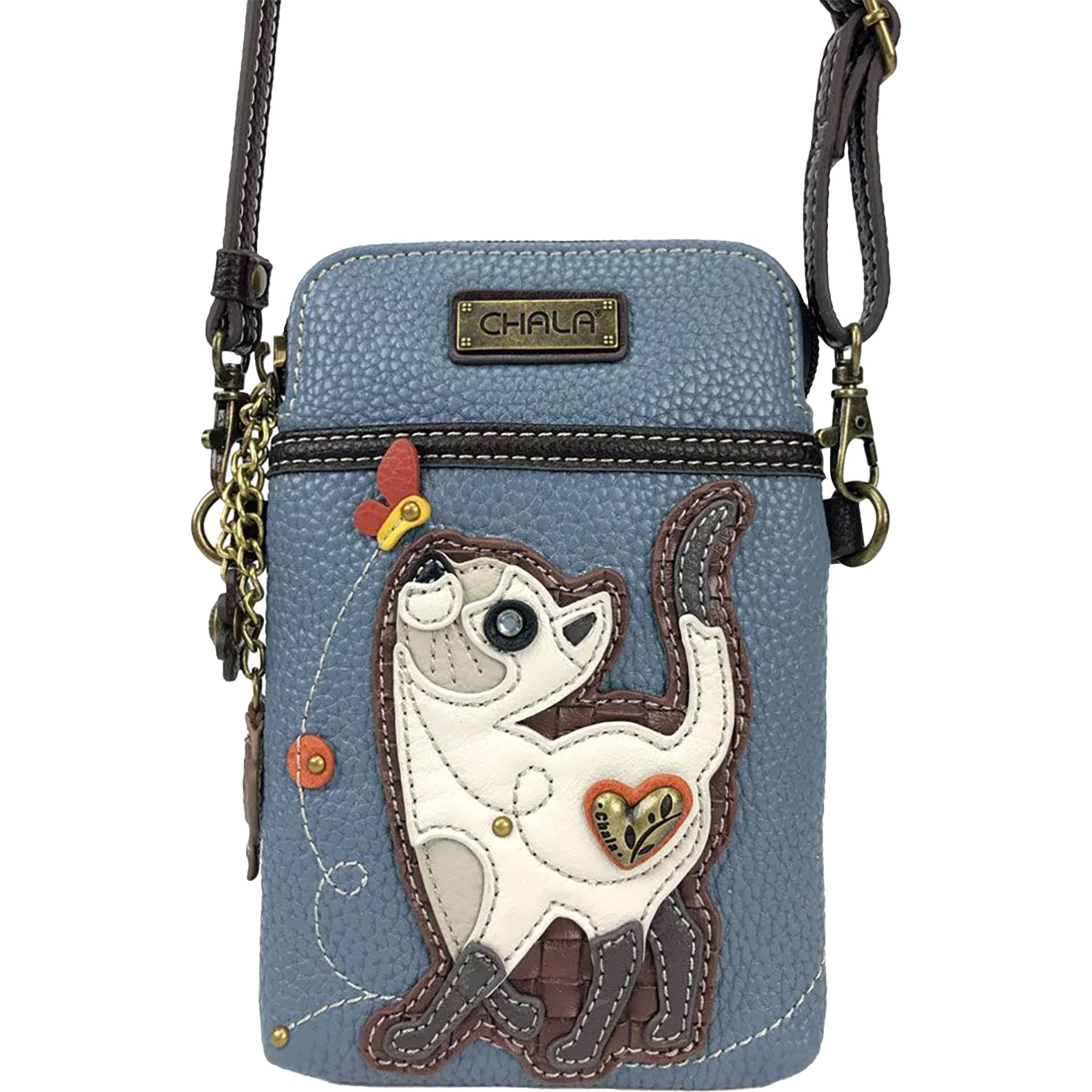 Chala Chala Cat Cellphone Crossbody Blue Blue