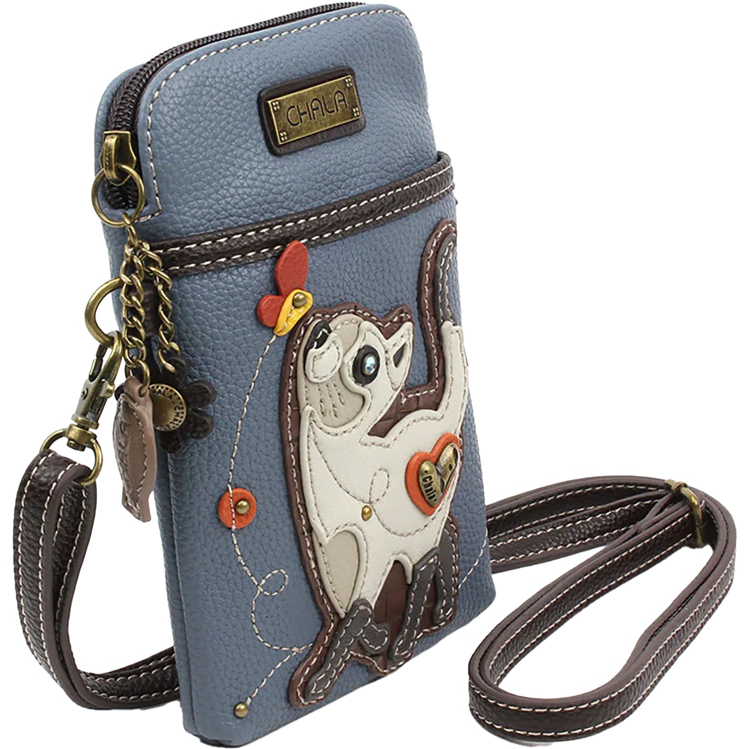 Chala Chala Cat Cellphone Crossbody Blue Blue