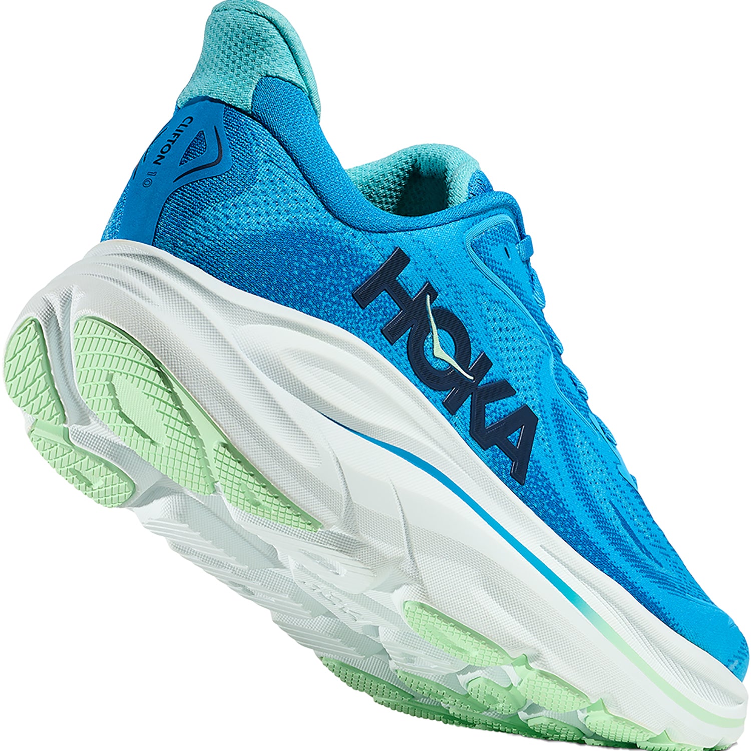 Mens Hoka one one Men's Hoka Clifton 10 Blue/Skyward Blue Mesh Blue/Skyward Blue Mesh