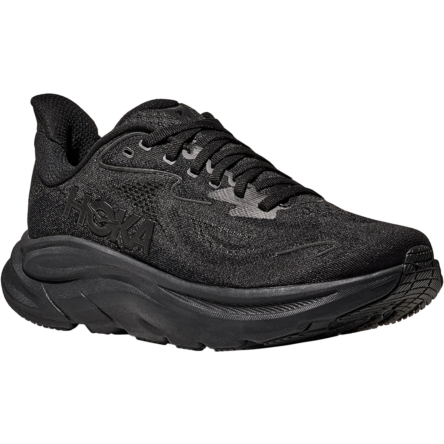 Womens Hoka one one Women's Hoka Clifton 10 Black/Black Black/Black