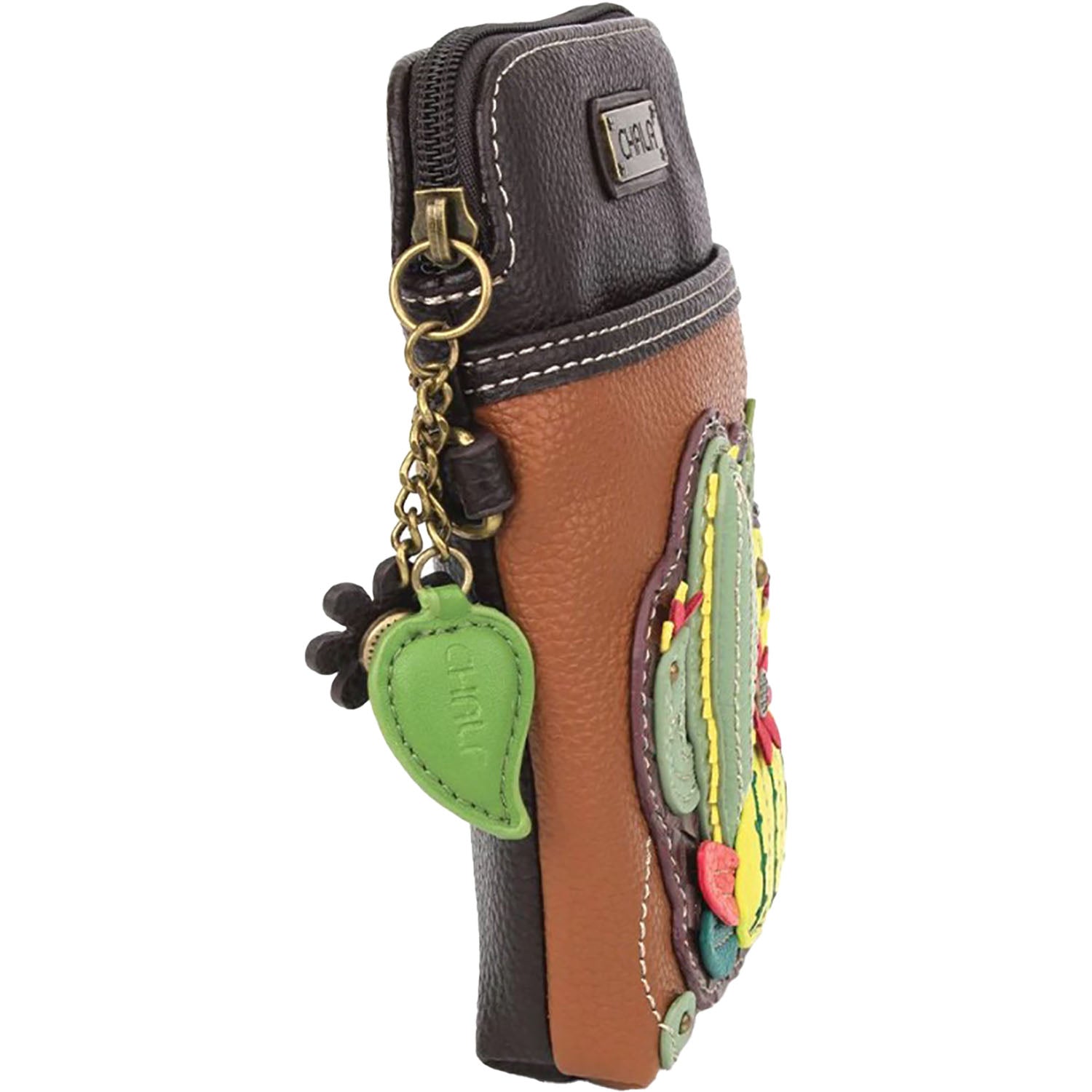 Chala Chala Cactus Cellphone Crossbody Brown Brown