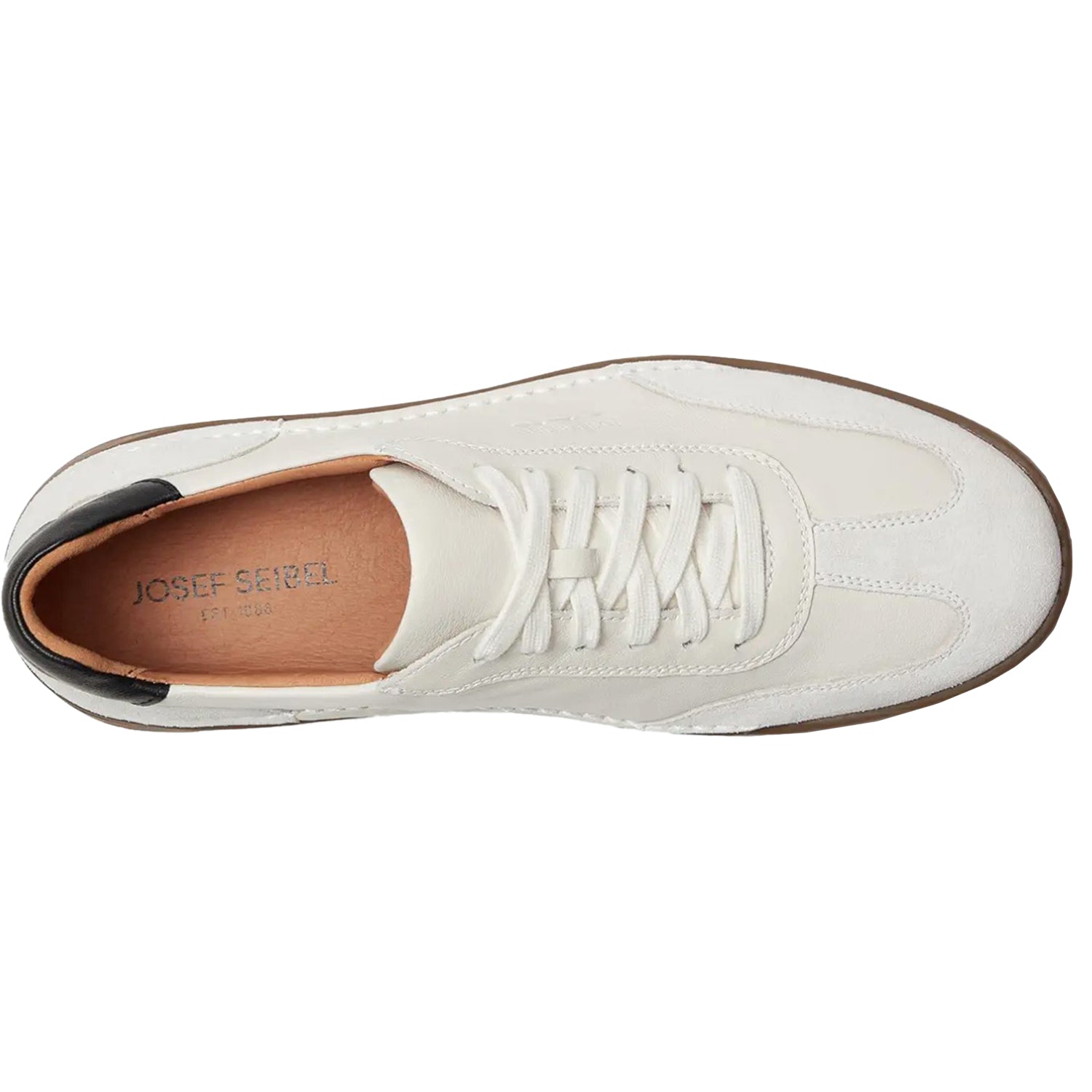 Mens Josef seibel Men's Josef Seibel Cleve 07 White Leather/Suede Combi White Leather/Suede Combi