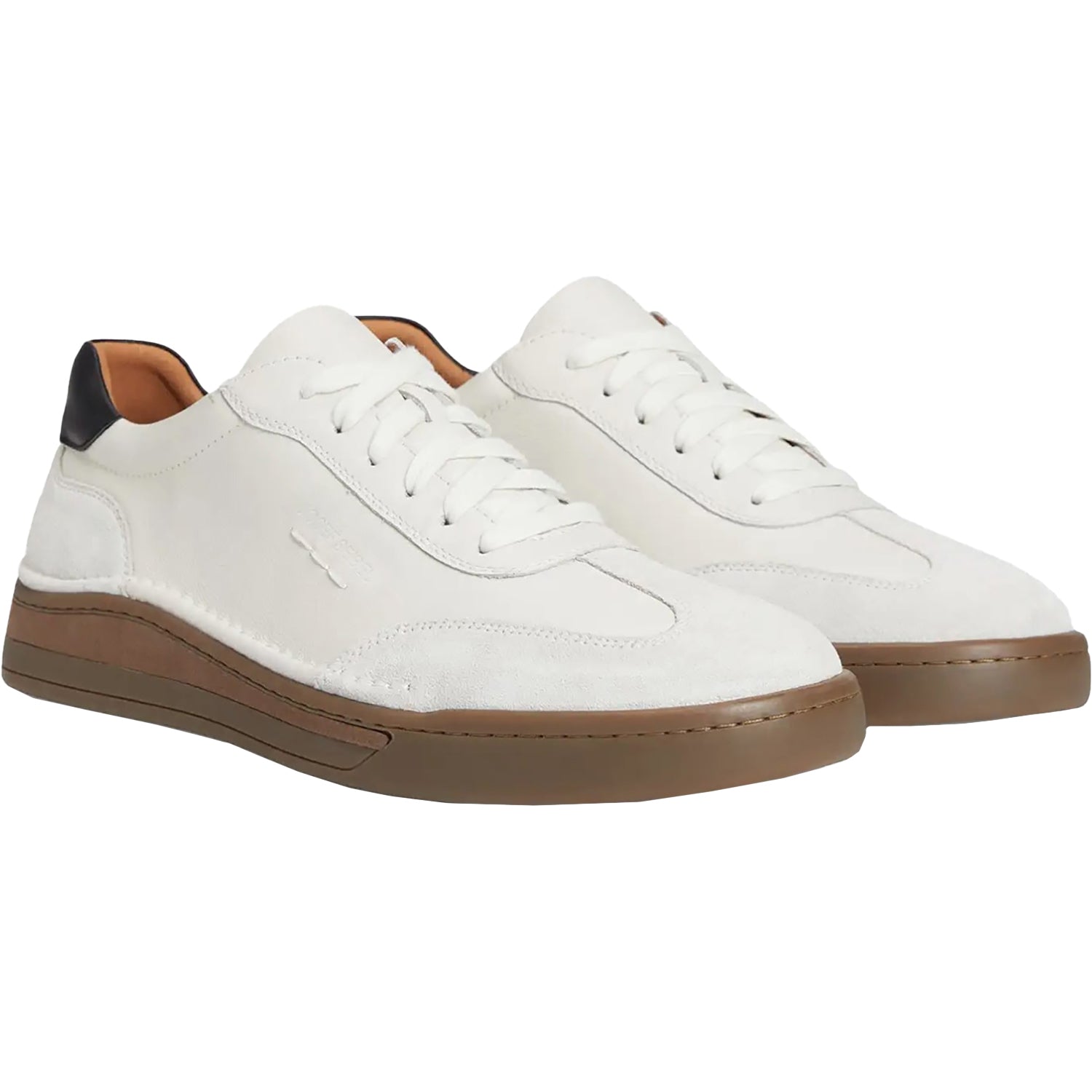 Mens Josef seibel Men's Josef Seibel Cleve 07 White Leather/Suede Combi White Leather/Suede Combi