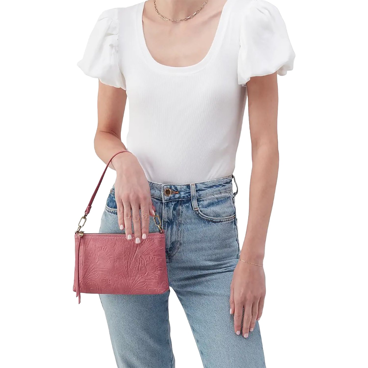 Womens Hobo Hobo International Darcy Crossbody Mauve Embossed Leather Mauve Embossed Leather