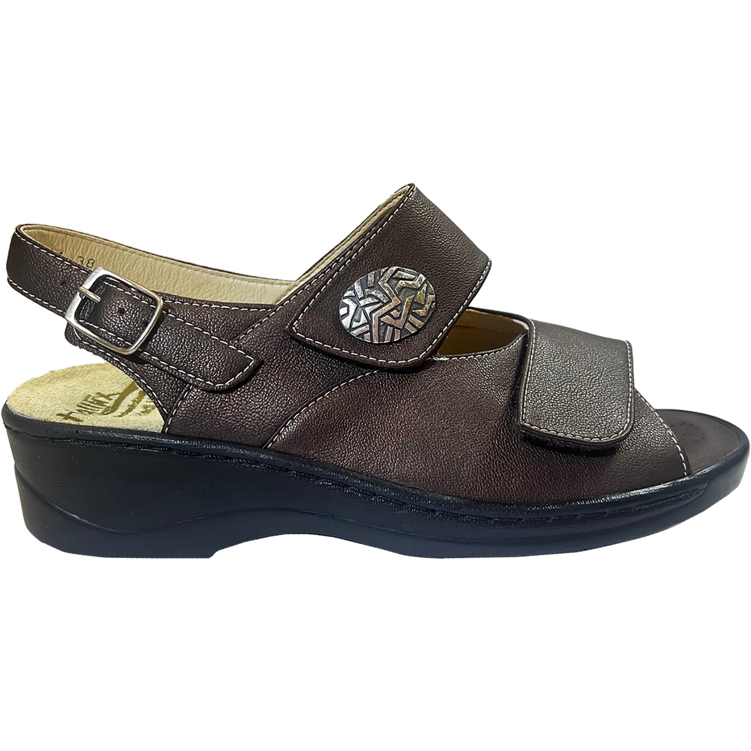 Womens Fidelio Women's Fidelio Emily Wide Fit Metallic Brown Metallic Brown