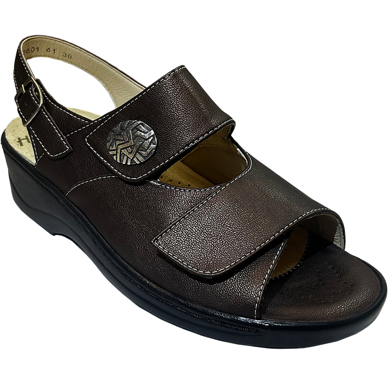 Womens Fidelio Women's Fidelio Emily Wide Fit Metallic Brown Metallic Brown