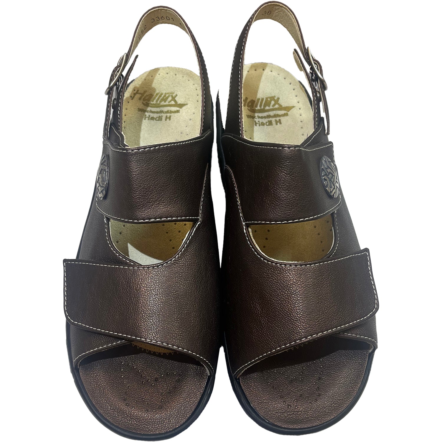 Womens Fidelio Women's Fidelio Emily Wide Fit Metallic Brown Metallic Brown
