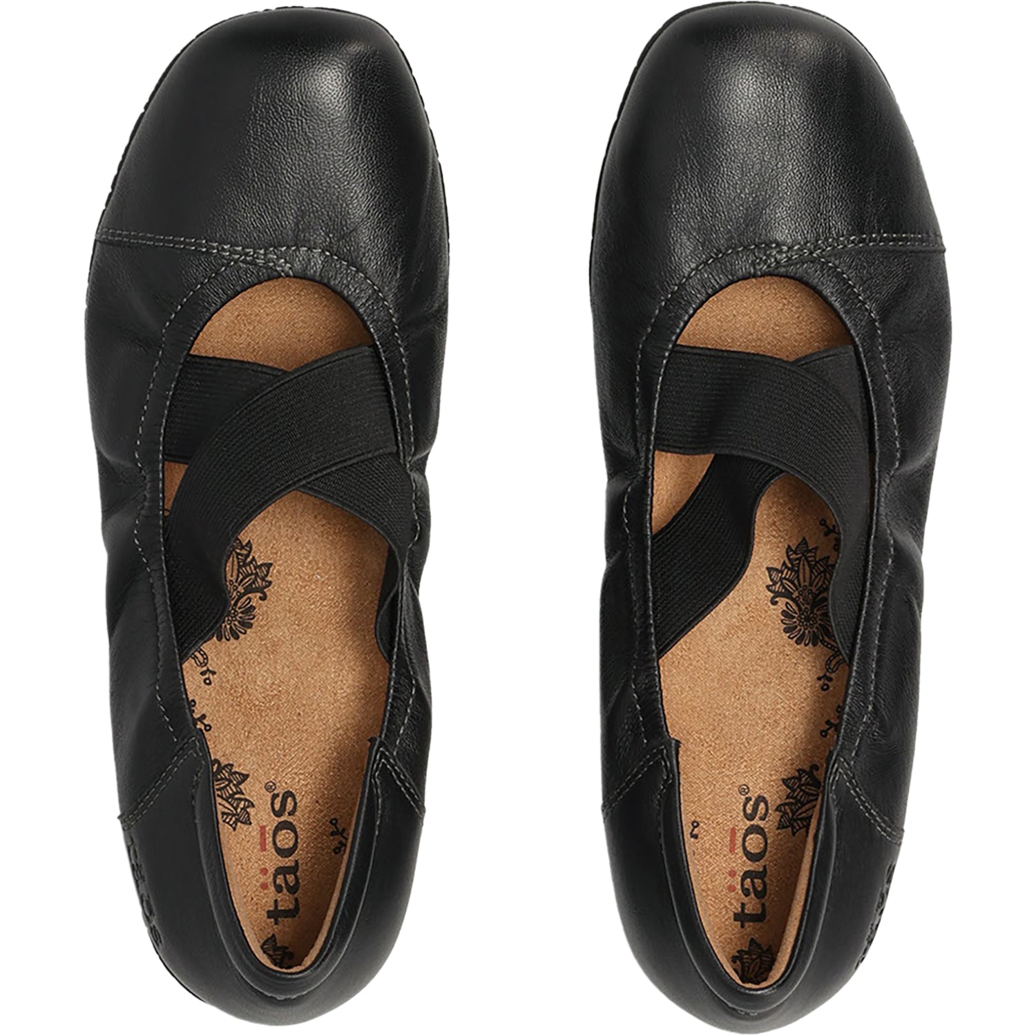 Womens Taos Women's Taos Exhale Black Leather Black Leather