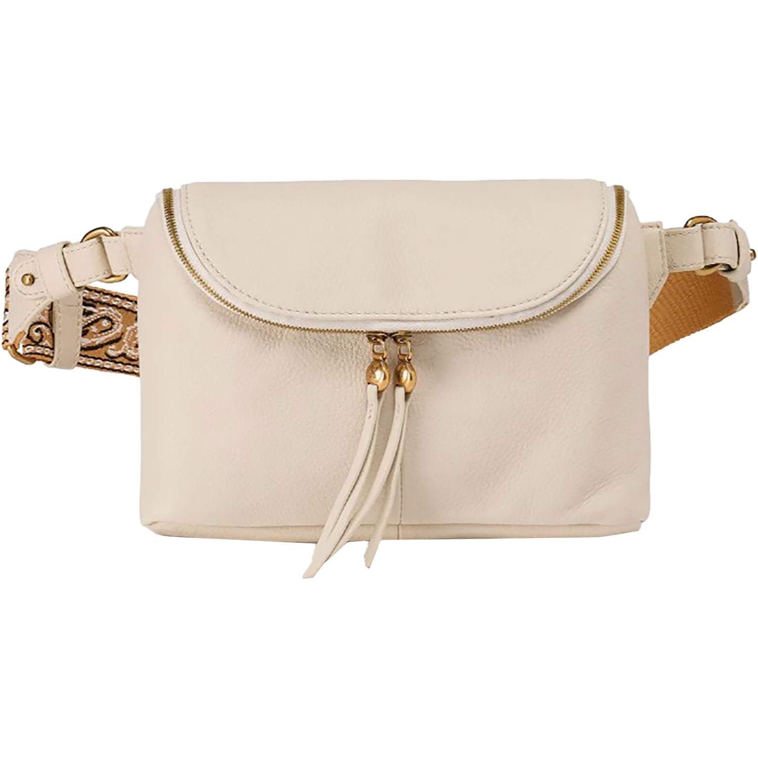 Womens Hobo Hobo International Fern Large Belt Bag Birch with Webbing Strap Birch with Webbing Strap