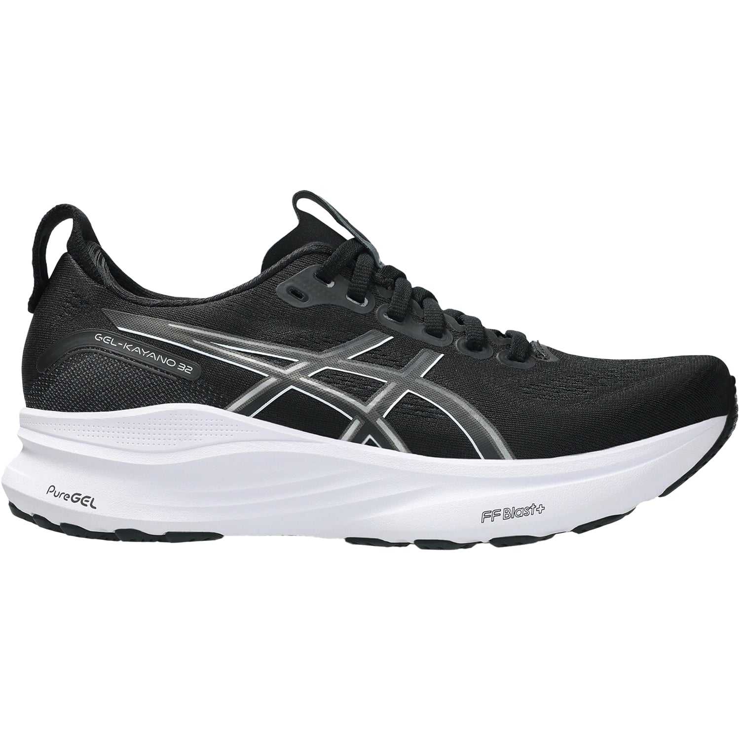 Womens Asics Women's ASICS Gel-Kayano 32 Black/White Black/White