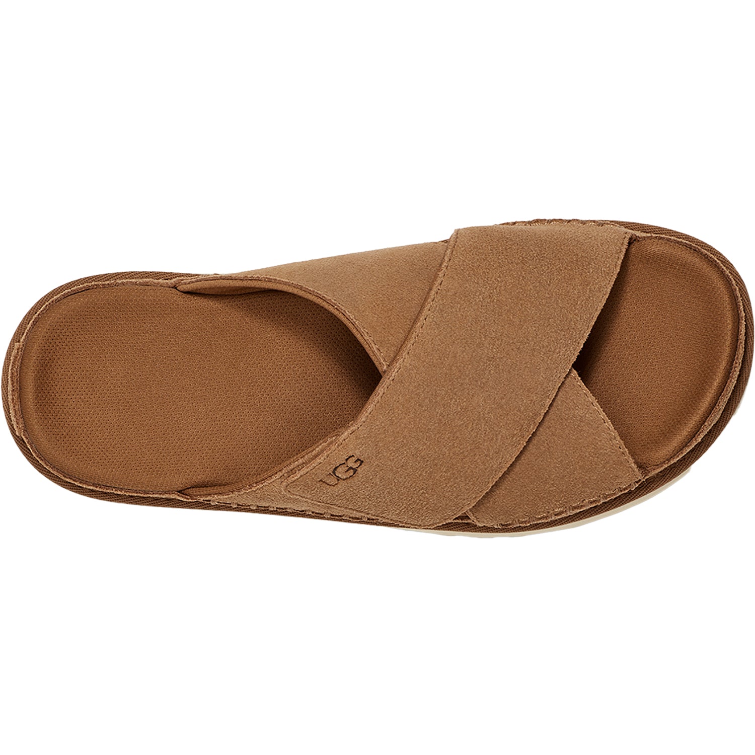 Womens Ugg Women's UGG Goldenstar Cross Slide Chestnut Chestnut