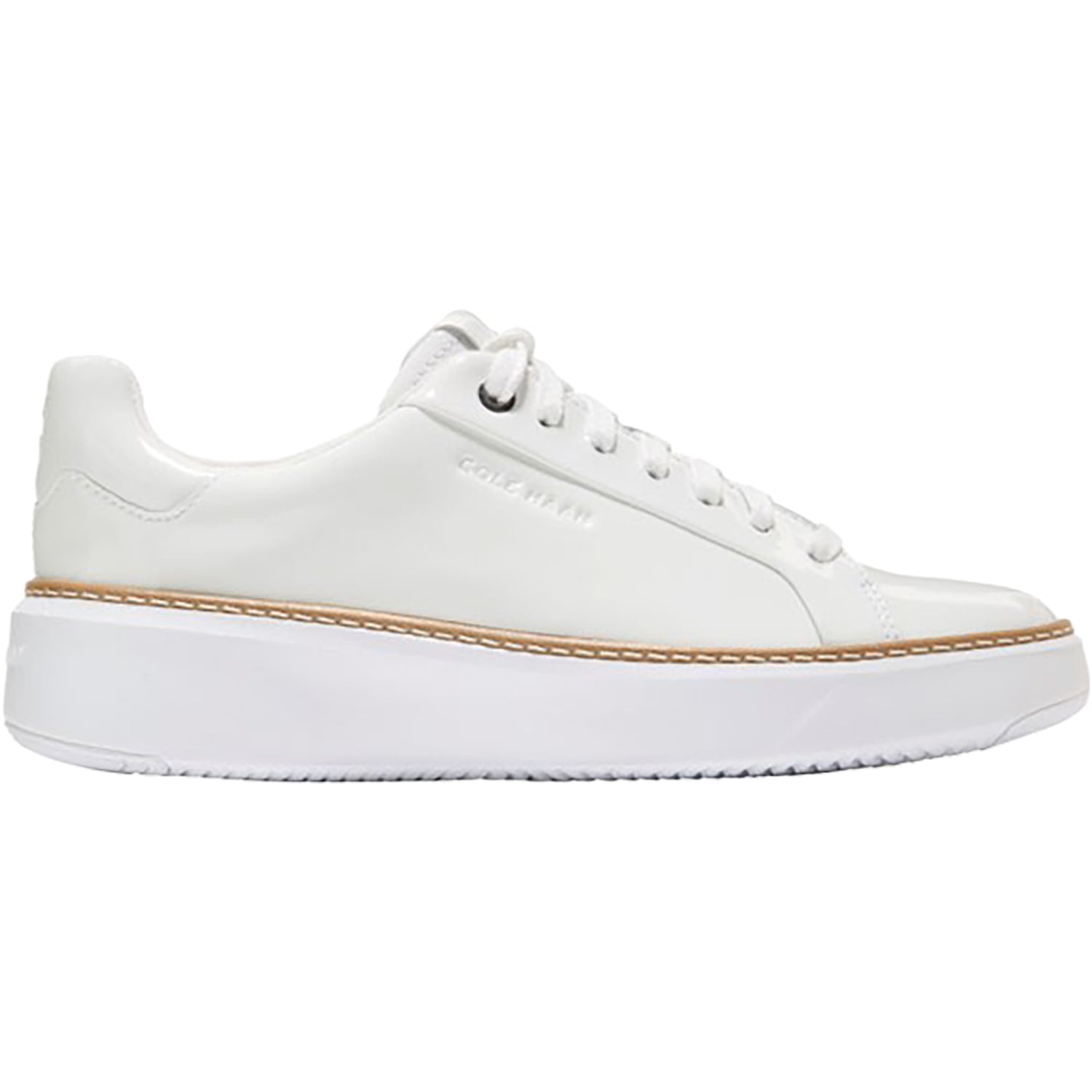 Womens Cole haan Women's Cole Haan GrandPro TopSpin Sneaker White Patent White Patent