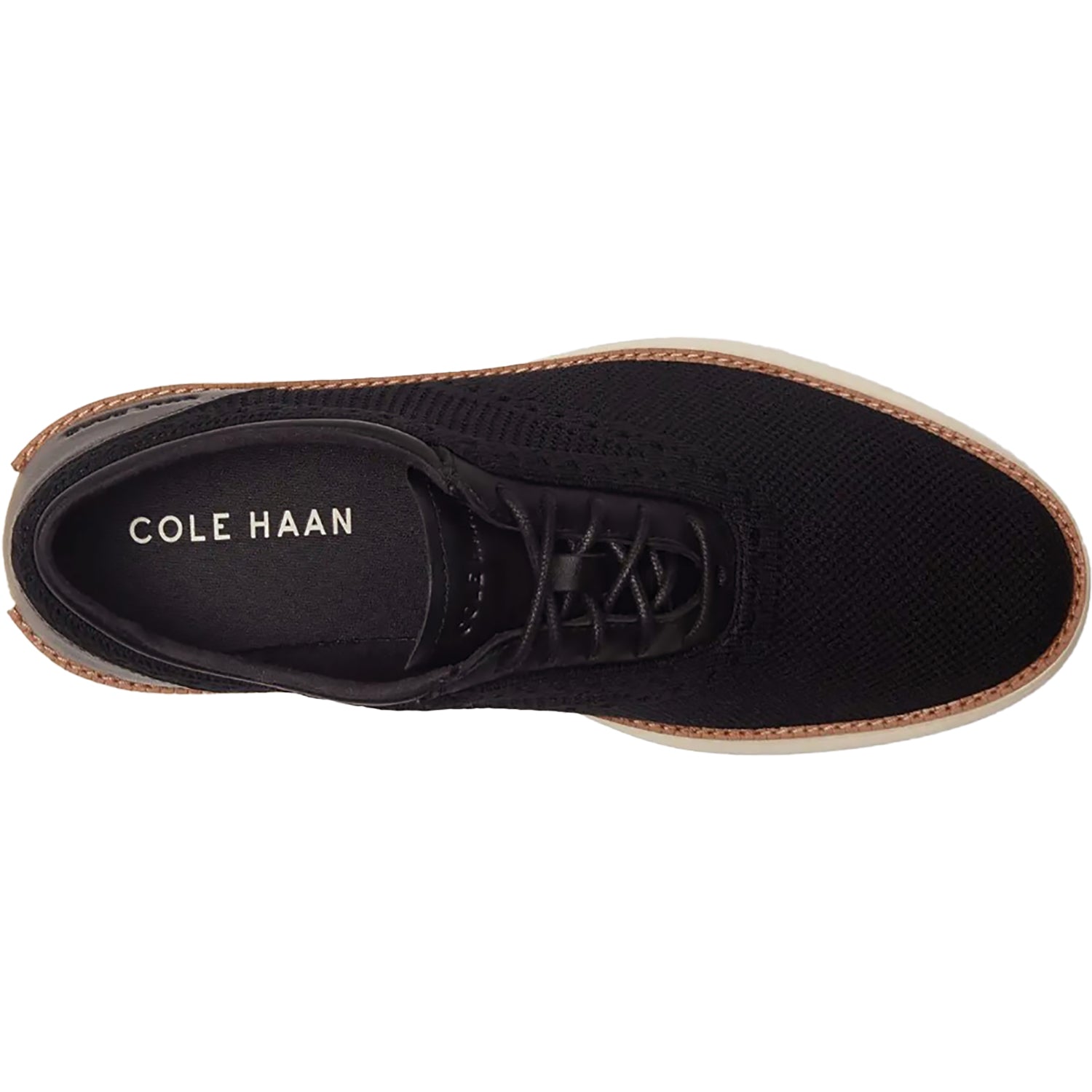 Mens Cole haan Men's Cole Haan Grand Remix Stitchlite Oxford Black/Ivory Black/Ivory