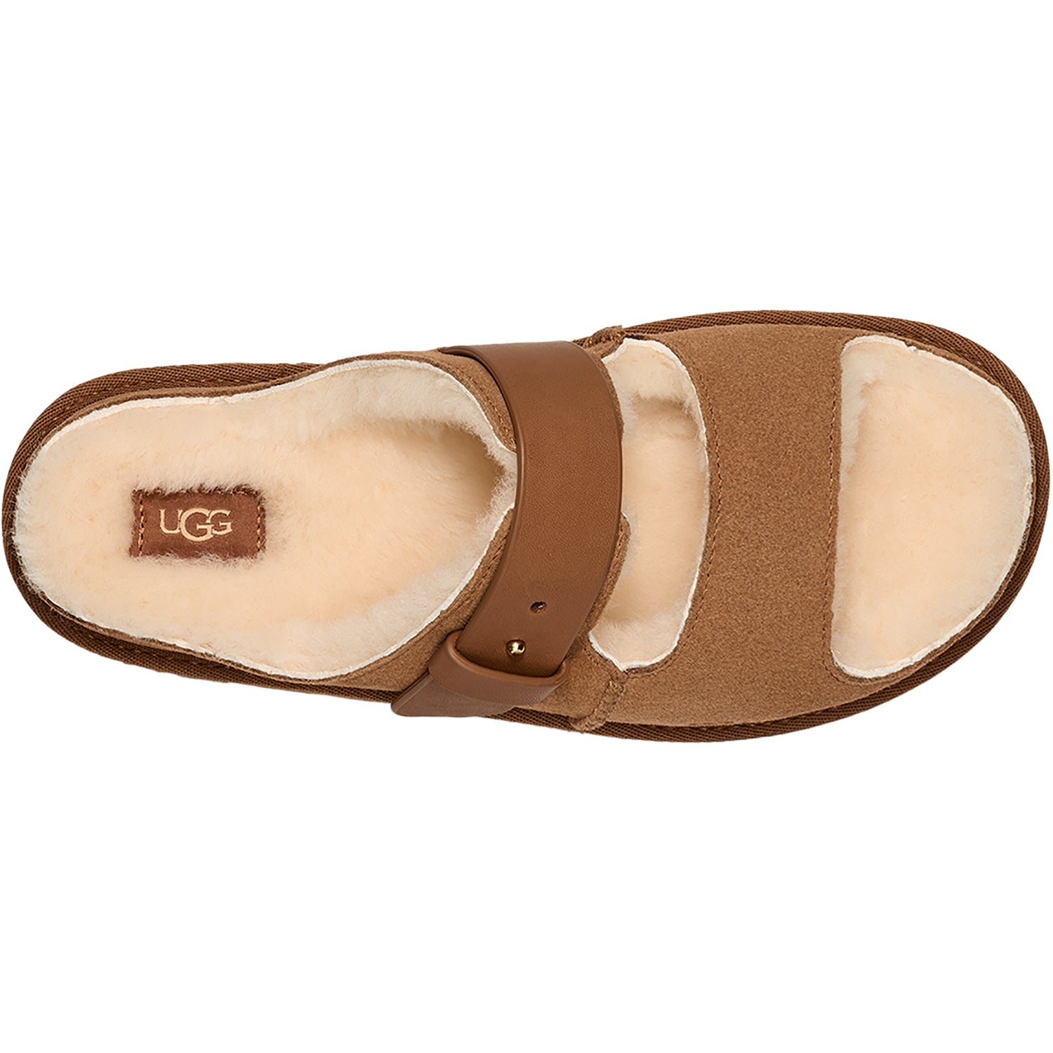 Womens Ugg Women's UGG Greenport Strap Slide Chestnut Chestnut