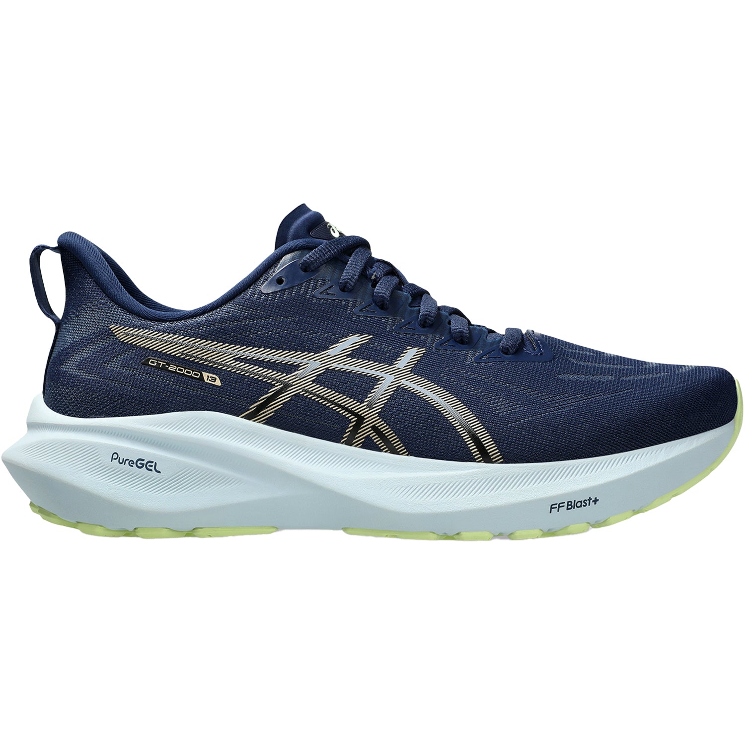 Womens Asics Women’s ASICS GT-2000 13 Blue Expanse/Champagne Blue Expanse/Champagne