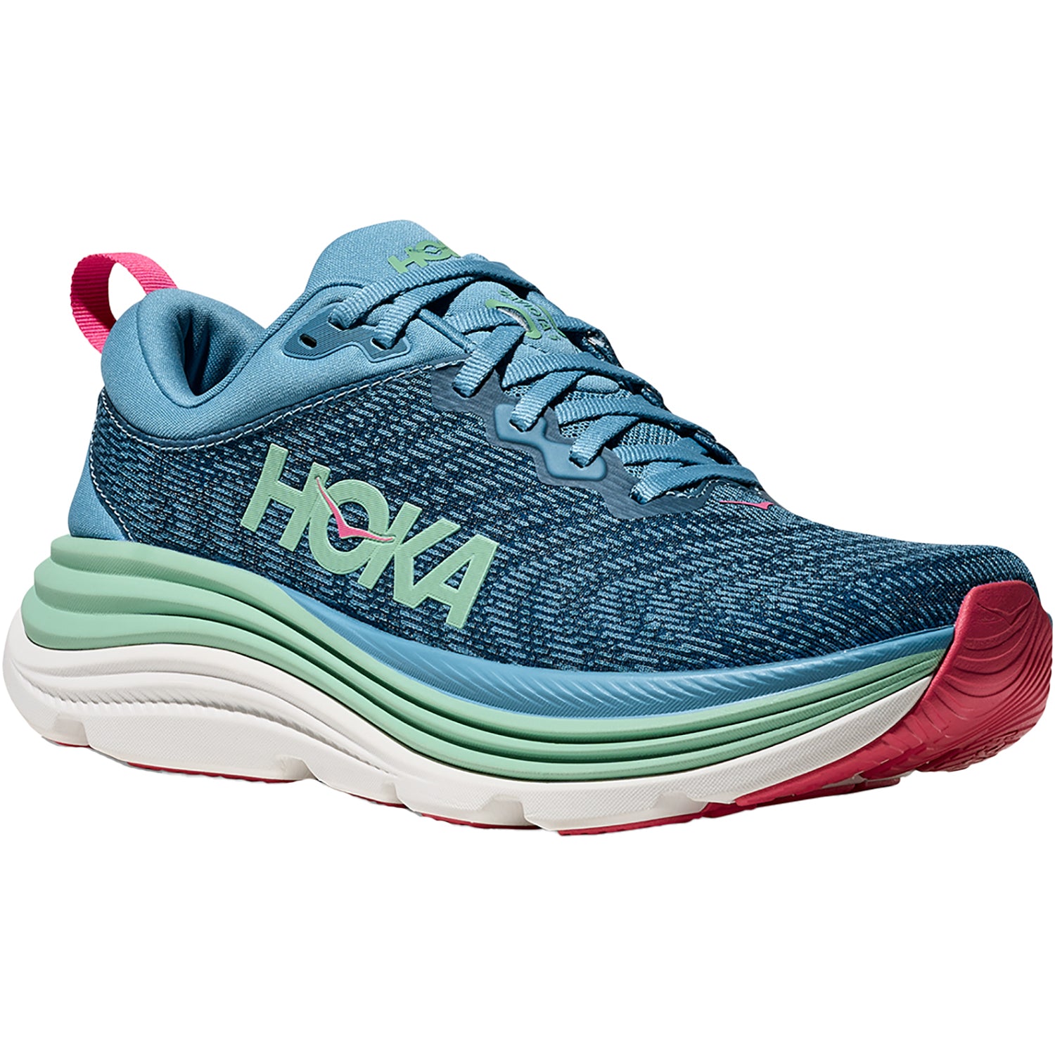 Womens Hoka one one Women's Hoka Gaviota 5 Alpine Blue/Jadeite Alpine Blue/Jadeite