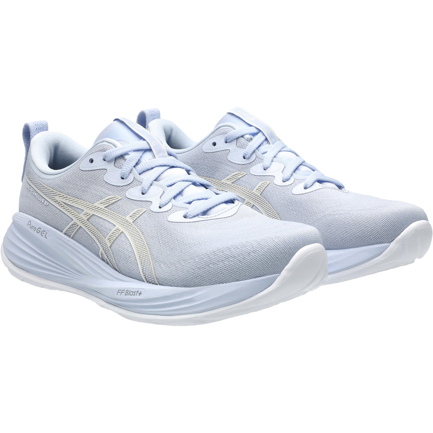 Womens Asics Women's ASICS Gel-Cumulus 27 Blue Fade/White Blue Fade/White