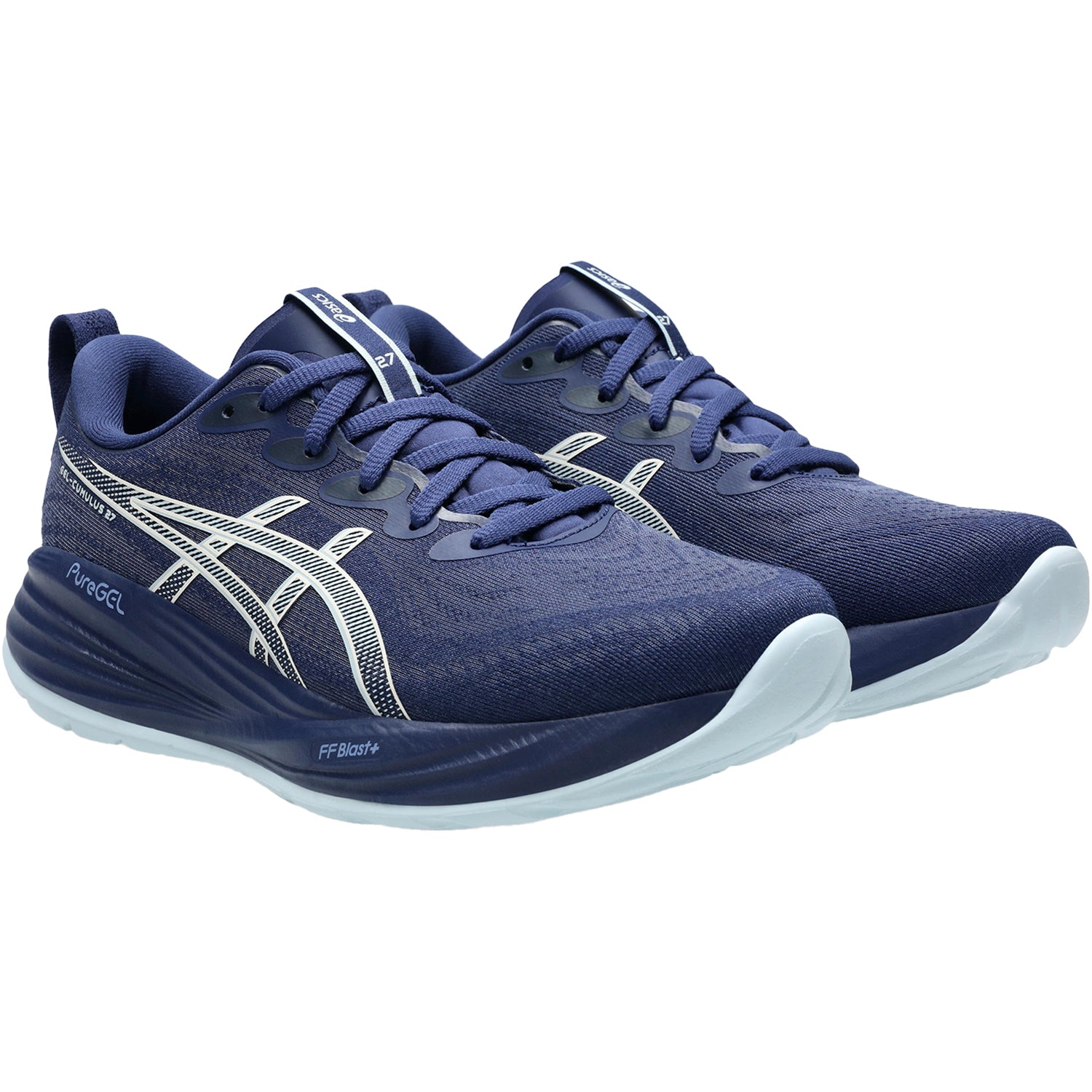 Womens Asics Women's ASICS Gel-Cumulus 27 Indigo Blue/Cool Grey Indigo Blue/Cool Grey