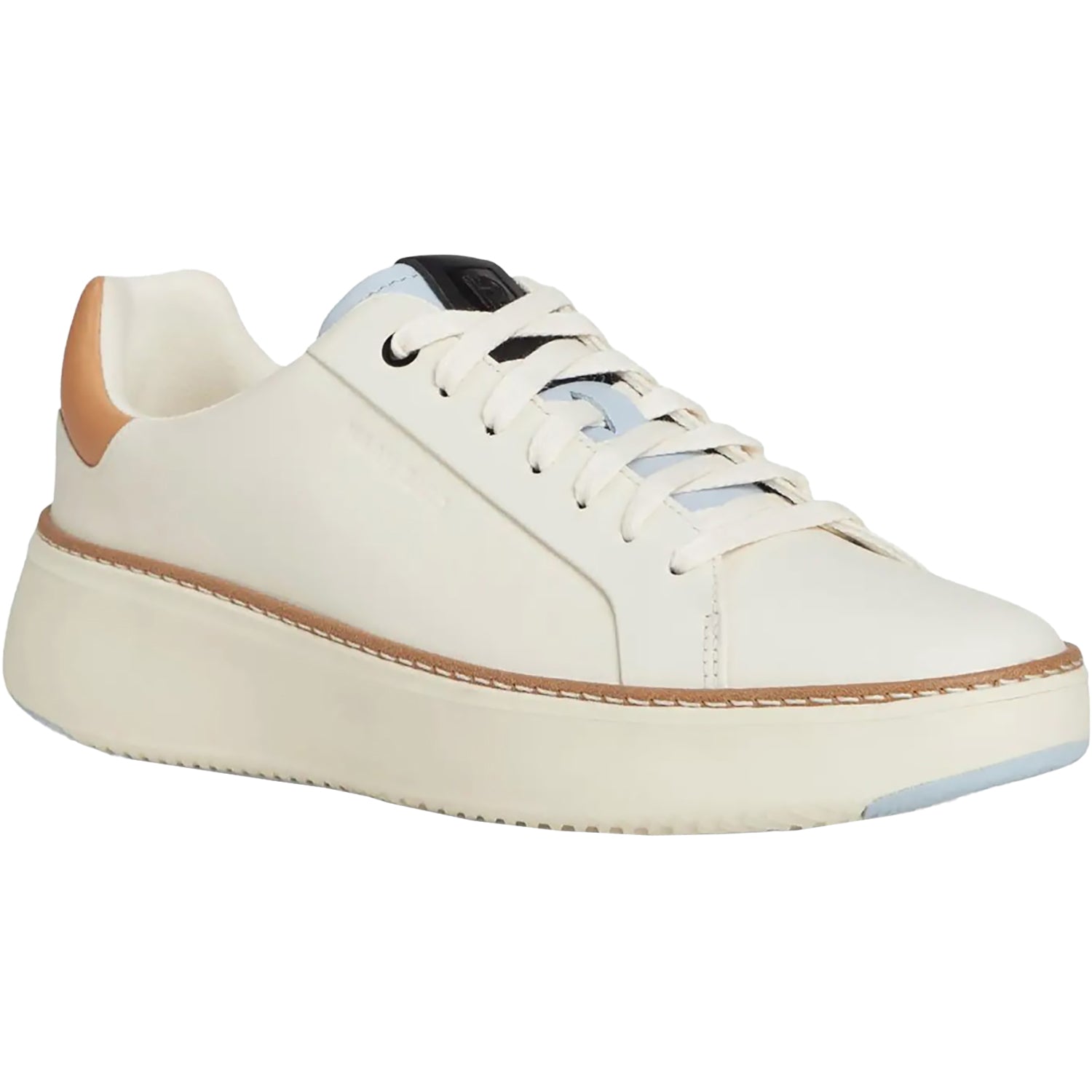 Womens Cole haan Women's Cole Haan Grand Pro Top Spin  Sneaker Ivory/Biscuit Ivory/Biscuit