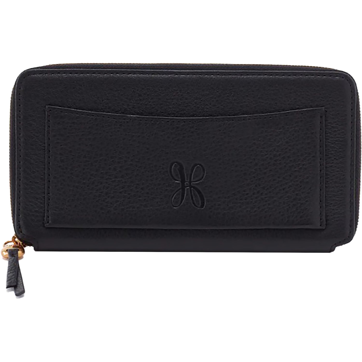 Womens Hobo Hobo International Hart Large Wallet Black Pebbled Leather Black Pebbled Leather