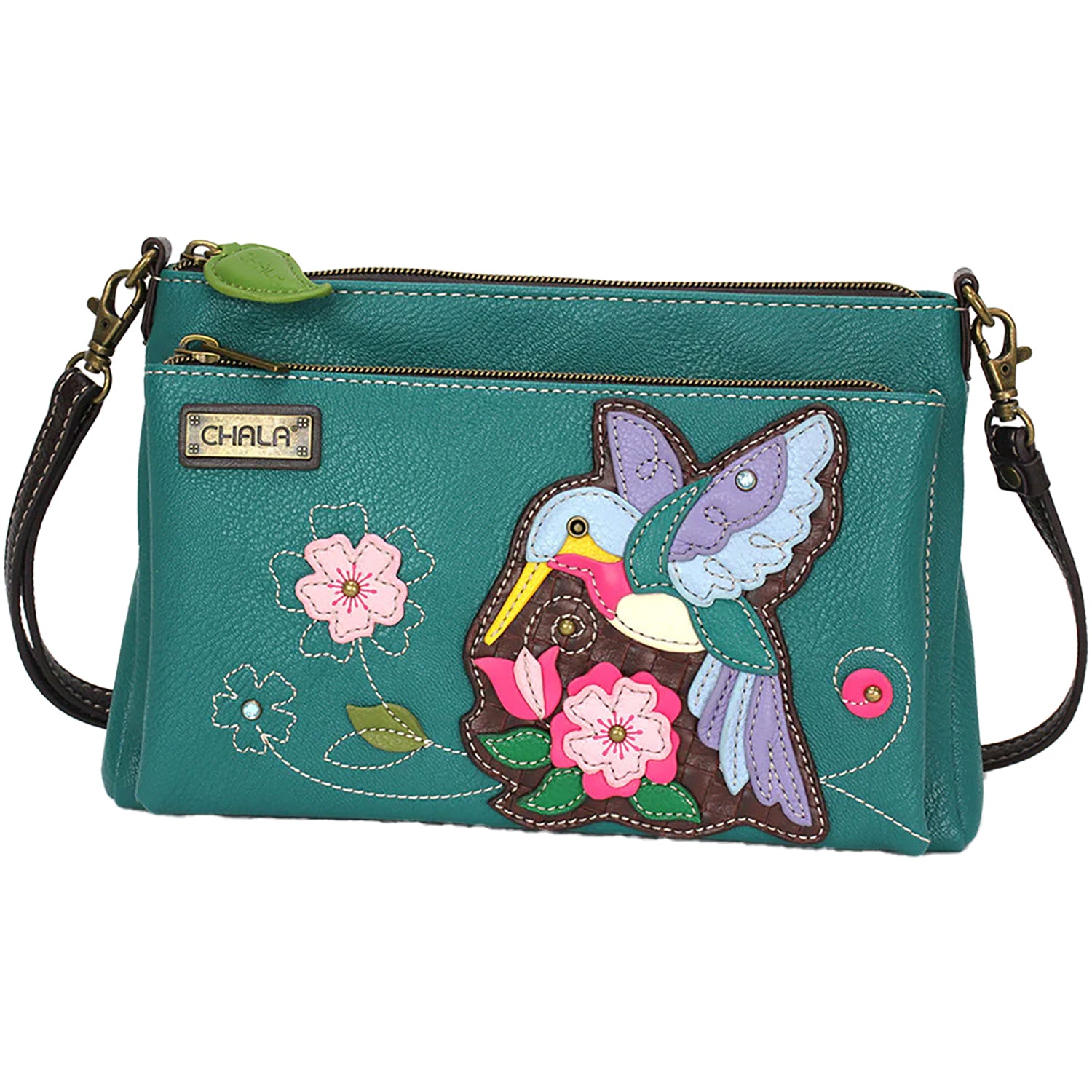 Womens Chala Chala Handbags Hummingbird Deluxe Crossbody Turquoise Turquoise
