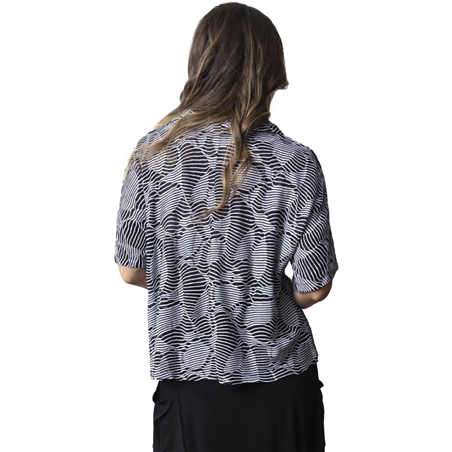Womens Olivia by habitat Women's Olivia By Habitat Ivy League Half Sleeve Pullover Black Black