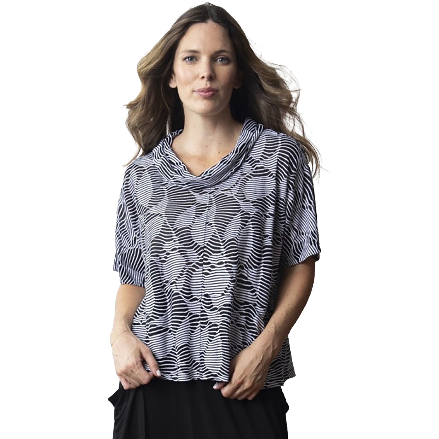 Womens Olivia by habitat Women's Olivia By Habitat Ivy League Half Sleeve Pullover Black Black