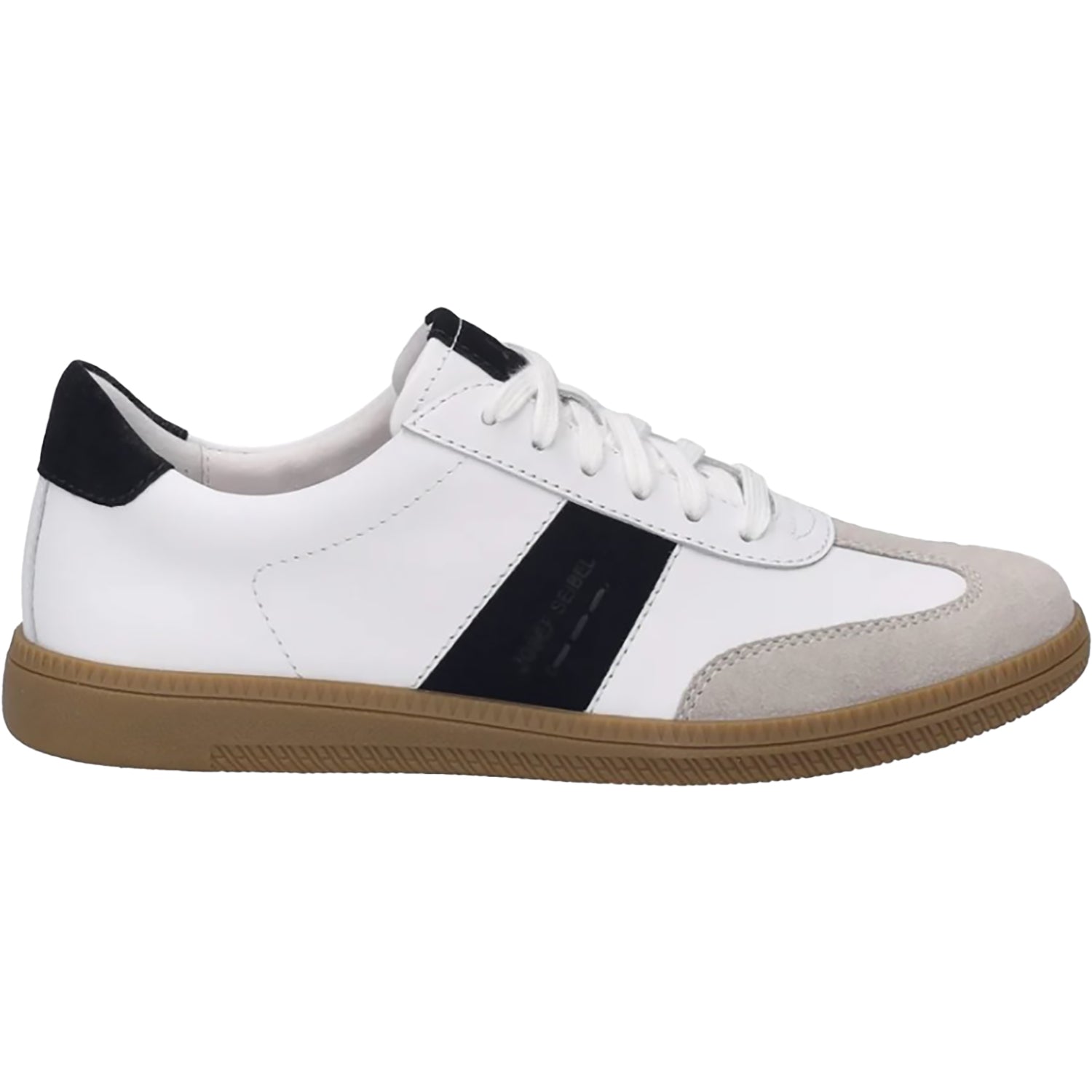 Womens Josef seibel Women's Josef Seibel Joleen 01 White/Black Suede White/Black Suede