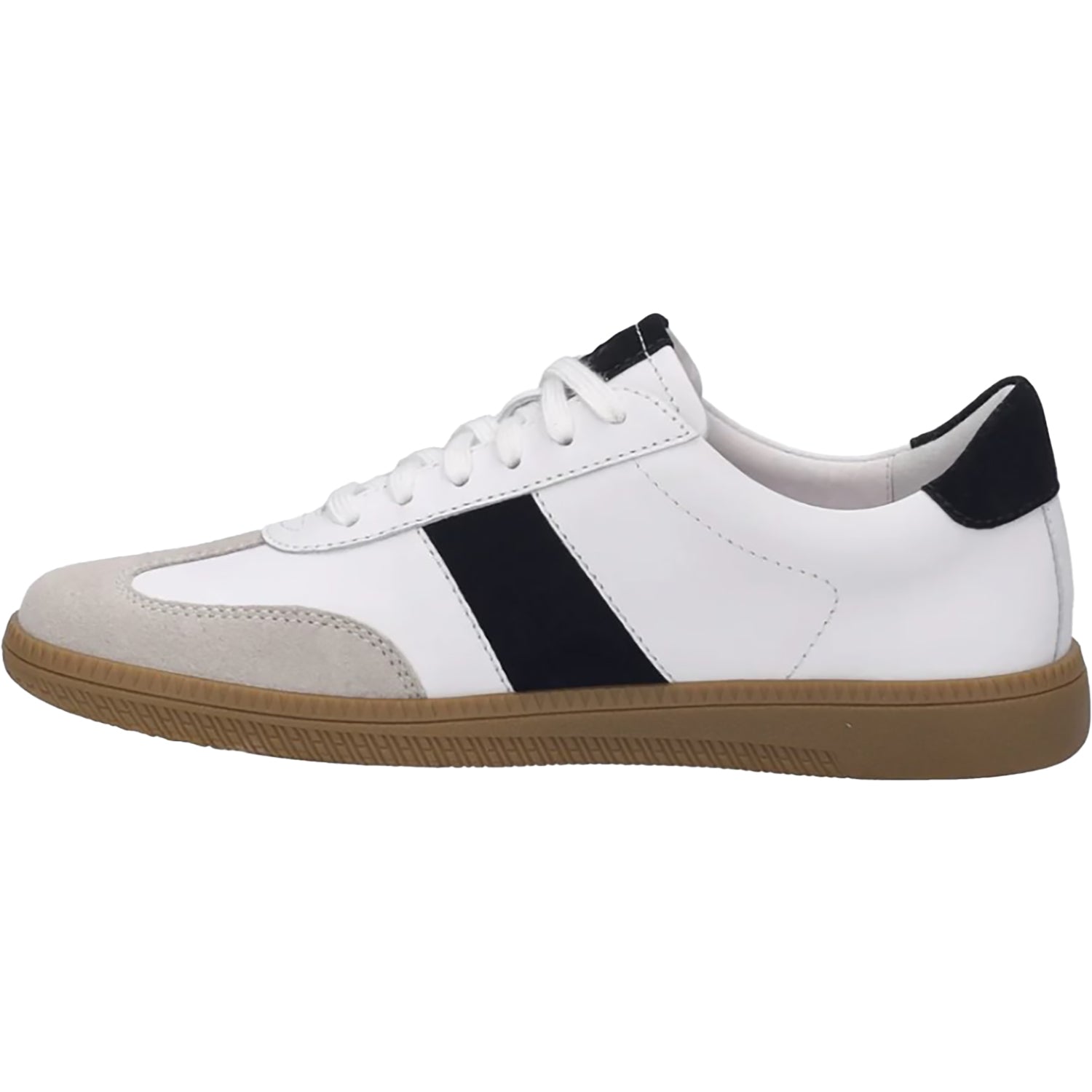 Womens Josef seibel Women's Josef Seibel Joleen 01 White/Black Suede White/Black Suede