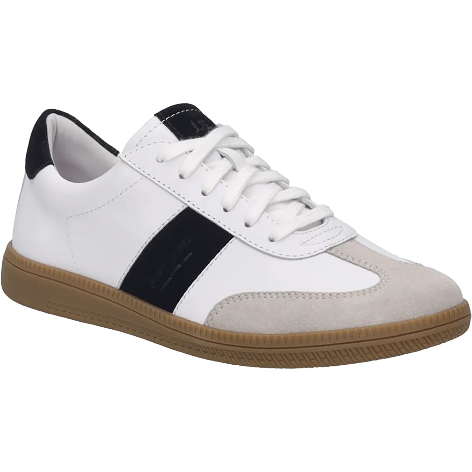 Womens Josef seibel Women's Josef Seibel Joleen 01 White/Black Suede White/Black Suede