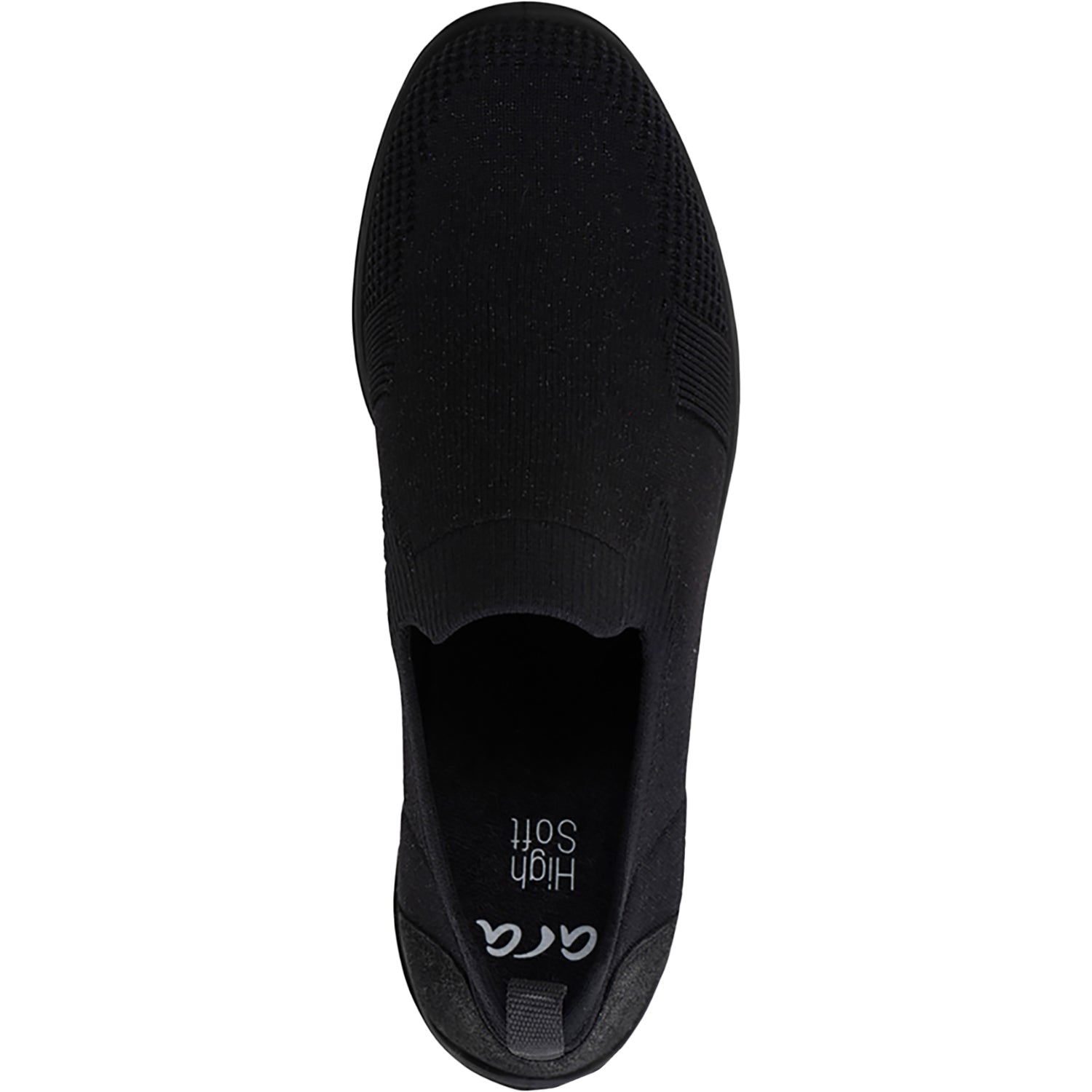 Womens Ara shoes Women's Ara Shoes Leena 3 Black/Black Metallic Wovenstretch Black/Black Metallic Wovenstretch