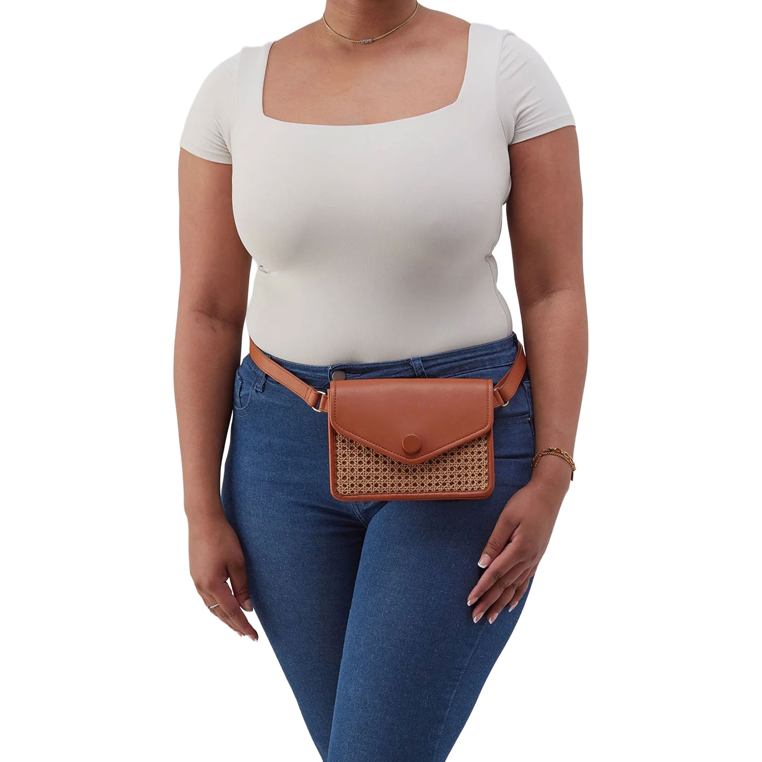 Womens Hobo Hobo International Margot Belt Bag Smooth Burnished Caramel W/Caning Smooth Burnished Caramel w/Caning